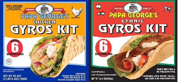Gyro kits sold at Cub Foods and Hy-Vee